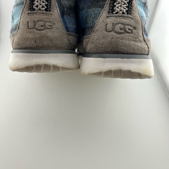 Gray and Blue Freamon Surf Plaid Men's Shoes by UGG - Picture 9 of 11
